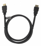 Didelės spartos Flex HDMI kabelis DELTACO, 1M, su užraktu, 4K UHD, juodas / HDMI-1010D-FLEX-LOCK / 1903052