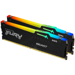 Kingston Technology FURY Beast RGB atminties modulis 32 GB 2 x 16 GB DDR5 6000 MT/s