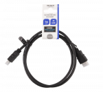 DELTACO HDMI kabelis, HDMI High Speed su Ethernet, 4K, 60Hz UHD, 19-pin ha-ha, 1m, juodas / HDMI-910