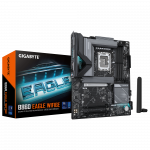 Gigabyte B860 EAGLE WIFI6E | Processor family Intel | Processor socket LGA1851 | DDR5 | Supported hard disk drive interfaces SAT