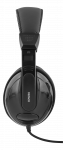 HL-51C ausinės DELTACO su garso reguliatoriumi, USB-C, black / HL-51C / 1903272