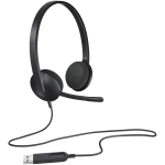 LOGITECH H340 Corded Headset - BLACK - USB