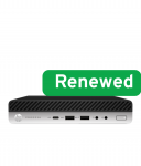 HP Renew Grade A | ProDesk 600 G4 Desktop Mini PC | Intel Core i3 | i3-8100T | 8 GB | SSD | 128 GB | Intel UHD Graphics 630 | Wi