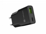 Natec Ribera USB Charger Gan Slim USB 1X USB-A + 1X USB-C 20W | NUC-2377