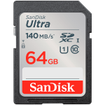 SANDISK Ultra 64GB SDXC Memory Card 140MB/s