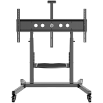 ONKRON Mobile TV Stand Rolling TV Cart for 50 to 100-Inch Screens up to 120 kg, black