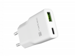 Natec Ribera USB Charger Gan Slim USB 1X USB-A + 1X USB-C 20W | NUC-2376