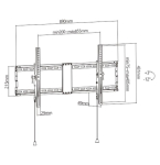 TV SET ACC WALL MOUNT 43-90"/WM-90T-01 GEMBIRD