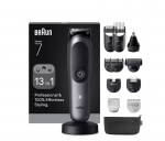 Braun 13in1 Grooming Kit | All-in-One Series 7 AIO7560 | Cordless | Number of length steps 14 | Black/Grey