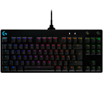 LOGITECH G PRO TKL Corded Mechanical Gaming Keyboard - BLACK - US INT'L - USB - CLICKY
