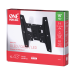 Universalus sieninis televizoriaus laikiklis ONE FOR ALL TV BRACKET, SOLID TILT, VESA 200 GLOBAL / WM4221