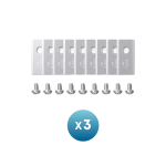 Anker Eufy Replacement Blade Set: 3x (9 Lawn Mower Blades and 9 Screws) Compatible E15/E18