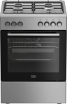 Beko FBE62130GXDN viryklė, dujinė kaitlentė, elektrinė orkaitė, 60cm, A klasė, nerūdijančio plieno