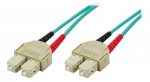 OM3 optinis kabelis DELTACO, SC - SC, duplex, multimode, 50/125, 3m / SCSC-63