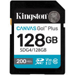 KINGSTON 128GB SDXC Canvas Go Plus Gen4 200MB/s C10 UHS-I U3 V30