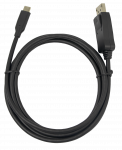 8K USB-C į DisplayPort dvikryptis kabelis DELTACO, 7680 x 4320 @ 30Hz, 2 m, juodas / USBC-DP-BI200 / 1902482