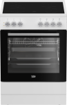 BEKO CUV6712B elektrinė viryklė, stiklokeraminė, 72l, 4 kaitvietės, 6 funkcijos, A klasė, 60cm, balta