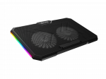 Fury Laptop Cooler Cooling Pad Fury Gunbai G3 Fans, RGB LED Light, 2 USB, 14.1-17.3"