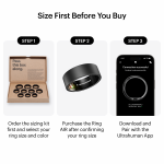 Ultrahuman | Ring Air | Matte Grey | Size 6 | Smart Ring