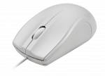 Laidinė optinė pelė DELTACO, 3 mygtukai su slinkties ratuku, 1200 DPI, balta 1,2 m USB-A jungtis / MS-711-W / 1903340