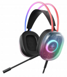 DH230 pusiau permatomos žaidimų ausinės DELTACO GAMING, RGB ap&scaron;vietimas ant galvos juostos ir ausų kau&scaron;elių / GAM-186 / 4222394