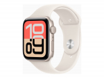 Apple Watch SE 3 GPS + Cellular 44mm Starlight Aluminium Case with Starlight Sport Band - M/L | Apple