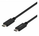 Kabelis DELTACO USB 2.0, Type C - Type C, 1m, juodas / USBC-2001M