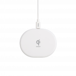 Bevielis kroviklis DELTACO, 10 W, USB-C, Qi, baltas QI-1039 / 1902335
