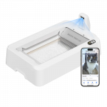 PETKIT Purobot Crystal Duo with Camera Self-Cleaning Cat Litter Box | White