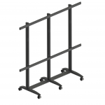 EDBAK Floor stand | TRV400.006 Videoconferencing trolley for Samsung | Height adjustment | 130 " | Maximum weight (capacity) 200
