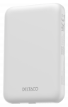 I&scaron;orinė baterija 5000 mAh DELTACO, bevielis įkrovimas, PD 20 W,magnetas,baltas / PB-Q1006 / 1903253