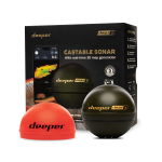 Deeper Smart Sonar CHIRP+ 3 i&scaron;manus belaidis žuvų ie&scaron;kiklis su GPS ir 3D batimetrija, 100m