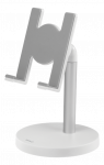 Stalinis telefono ir plan&scaron;etinio kompiuterio laikiklis nuo 4,3 "iki 8" ir ne didesnis kaip 130 mm baltas / ARM-275