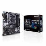 Asus | PRIME B550M-A | Processor family AMD | Processor socket AM4 | DDR4 | Memory slots 4 | Supported hard disk drive interface