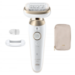 Braun Epilator | Silk-&eacute;pil 9 Flex SES9-011 3D | Operating time (max) 50 min | Number of power levels 2 | Wet & Dry | White/Gold