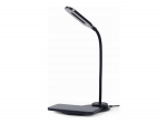 Gembird TA-WPC10-LED-01 Desk lamp with wireless charger, Black | Cold white, warm white, natural 2893-7072 K | Phone or tablet w