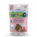 BALTICA Przysmaki Region&oacute;w Mono Meat Strips Lamb with Raspberries dog treat 90 g