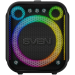SVEN PS-880, black, power output 110W (RMS), TWS, Bluetooth, FM, USB, microSD, LED-display, lithium battery