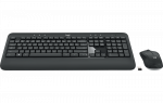 Logitech | MK540 Advanced | Keyboard and Mouse Set | Wireless | Mouse included | Batteries included | US | Black | USB | Wireles