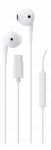 Ausinės STREETZ , 3-mygtukai, USB-C, baltos / C210-WHT/ 6612041