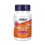 NOW Vitamin D-3 5000 IU High Potency 240 Soft Gels