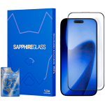 iLera Sapphire Ultra Glass 2.0 ekrano apsauginis stiklas iPhone 17 Pro Max, juoda