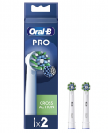 Oral-B | Replaceable toothbrush heads | EB50RX-2 Cross Action Pro | Heads | For adults | Number of brush heads included 2 | Whit