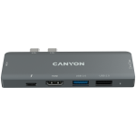 CANYON hub DS-5 7in1 Thunderbolt 3 Space Grey