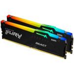 Kingston DRAM 64GB 6000MT/s DDR5 CL36 DIMM (Kit of 2) FURY Beast RGB EXPO
