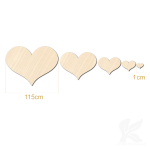 Medinė &scaron;irdelė, medinės &scaron;irdys, dydis 1-115cm, storis 3-6mm