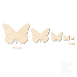Medinis drugelis, dydis 2-115cm, storis 3-6mm