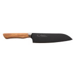 Japoni&scaron;kas Santoku peilis Satake Olive Black su alyvmedžio rankena