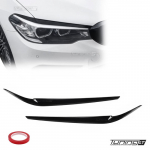 Priekinių Žibintų Apdaila, komplektas skirtas BMW G30 / G31 PRE-LCI (17-20), juoda blizgi