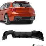 Performance Galinis Difuzorius skirtas BMW F20 / F21 PRE-LCI (11-15) su M-Pack, juodas blizgus